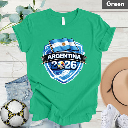 Argentina World Cup T Shirt Soccer Supporter Tees