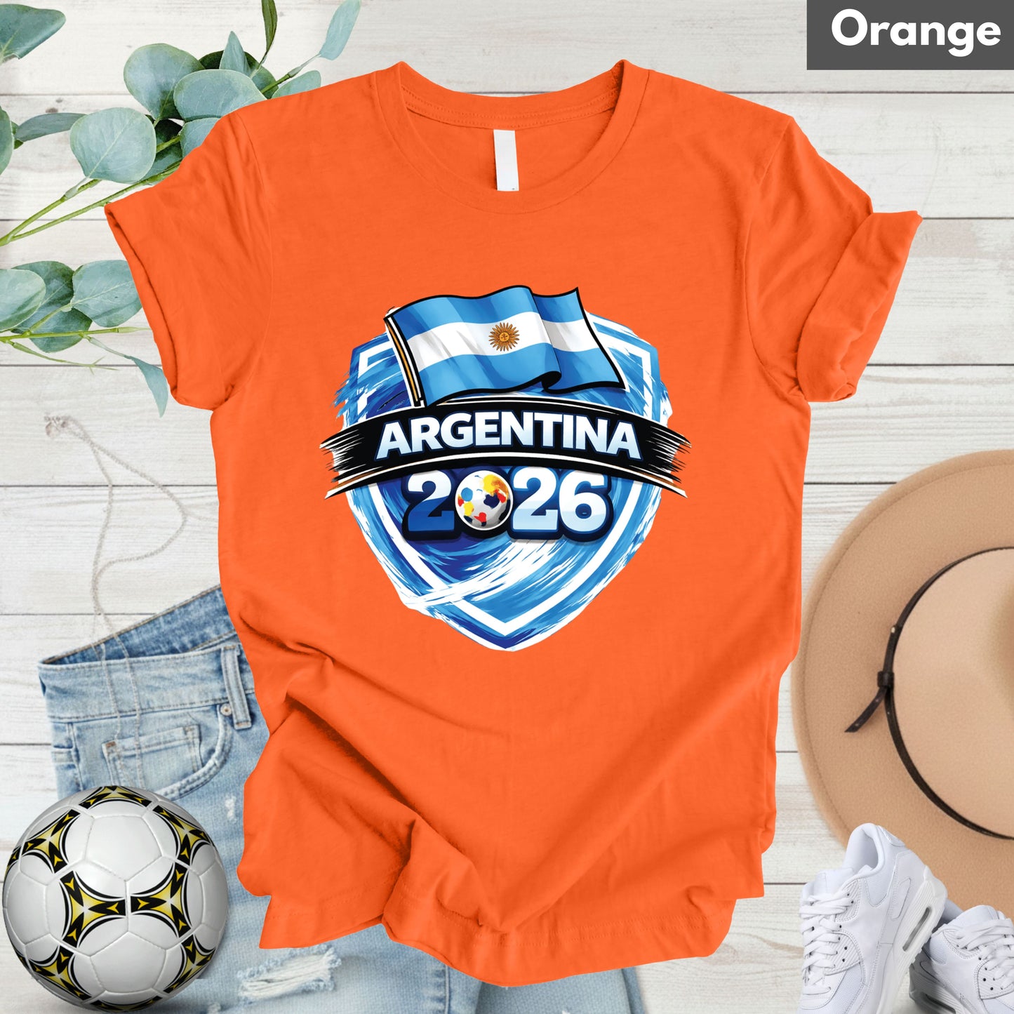 Argentina World Cup T Shirt Soccer Supporter Tees