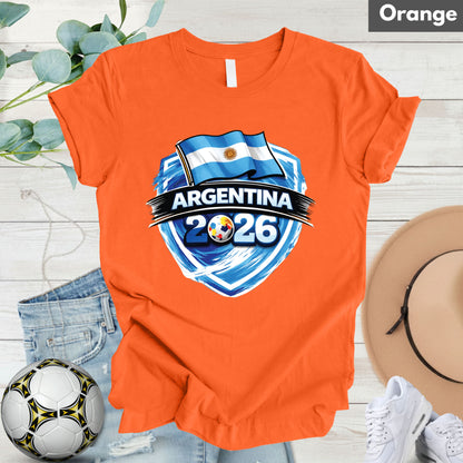 Argentina World Cup T Shirt Soccer Supporter Tees