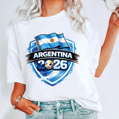 Argentina World Cup T Shirt Soccer Supporter Tees