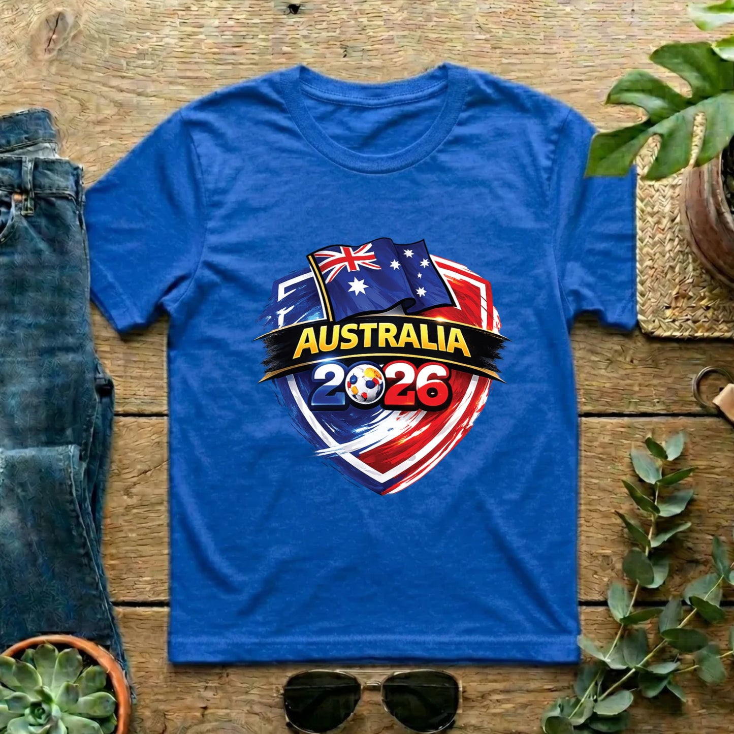 Australia World Cup T Shirt Soccer Supporter Tees