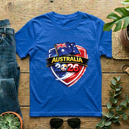Australia World Cup T Shirt Soccer Supporter Tees
