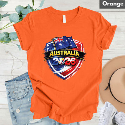 Australia World Cup T Shirt Soccer Supporter Tees