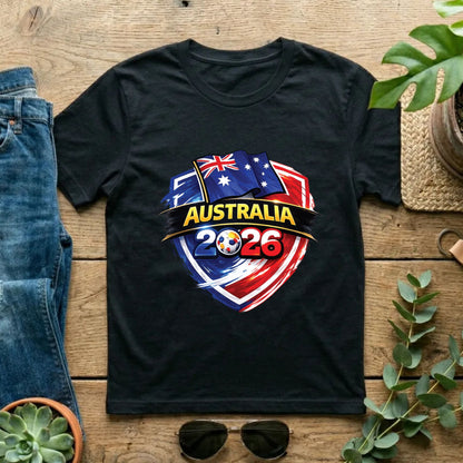 Australia World Cup T Shirt Soccer Supporter Tees