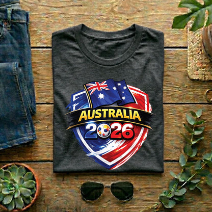 Australia World Cup T Shirt Soccer Supporter Tees