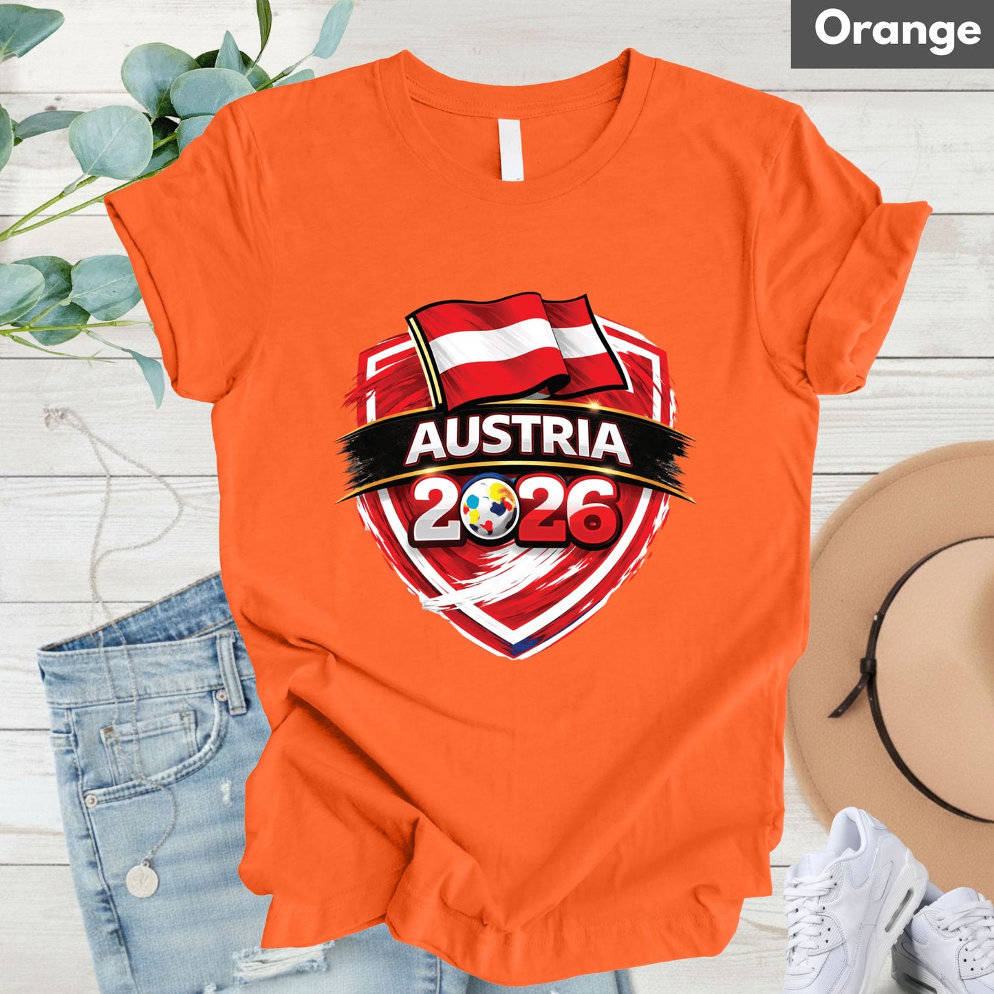 Austria World Cup T Shirt Soccer Supporter Tees