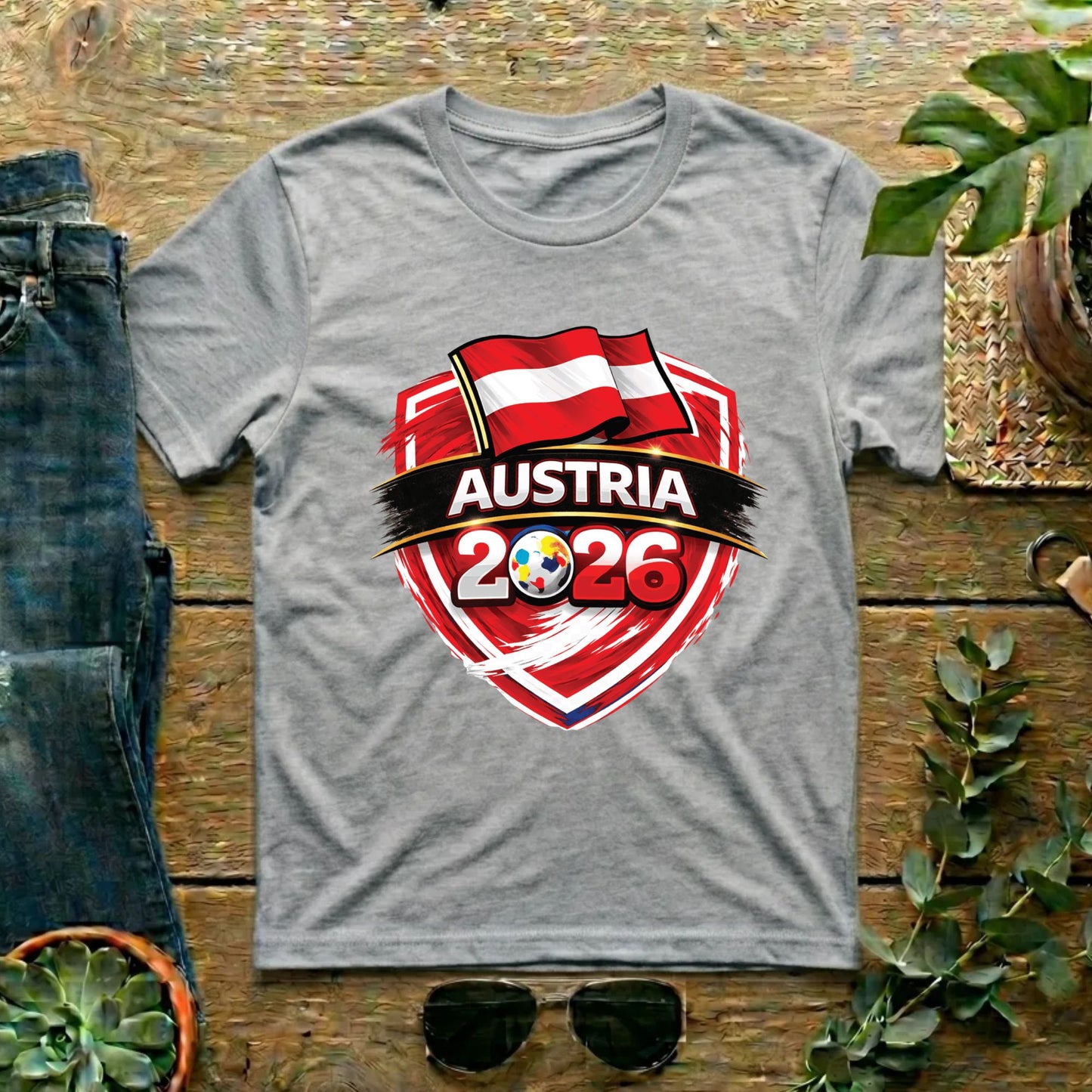 Austria World Cup T Shirt Soccer Supporter Tees