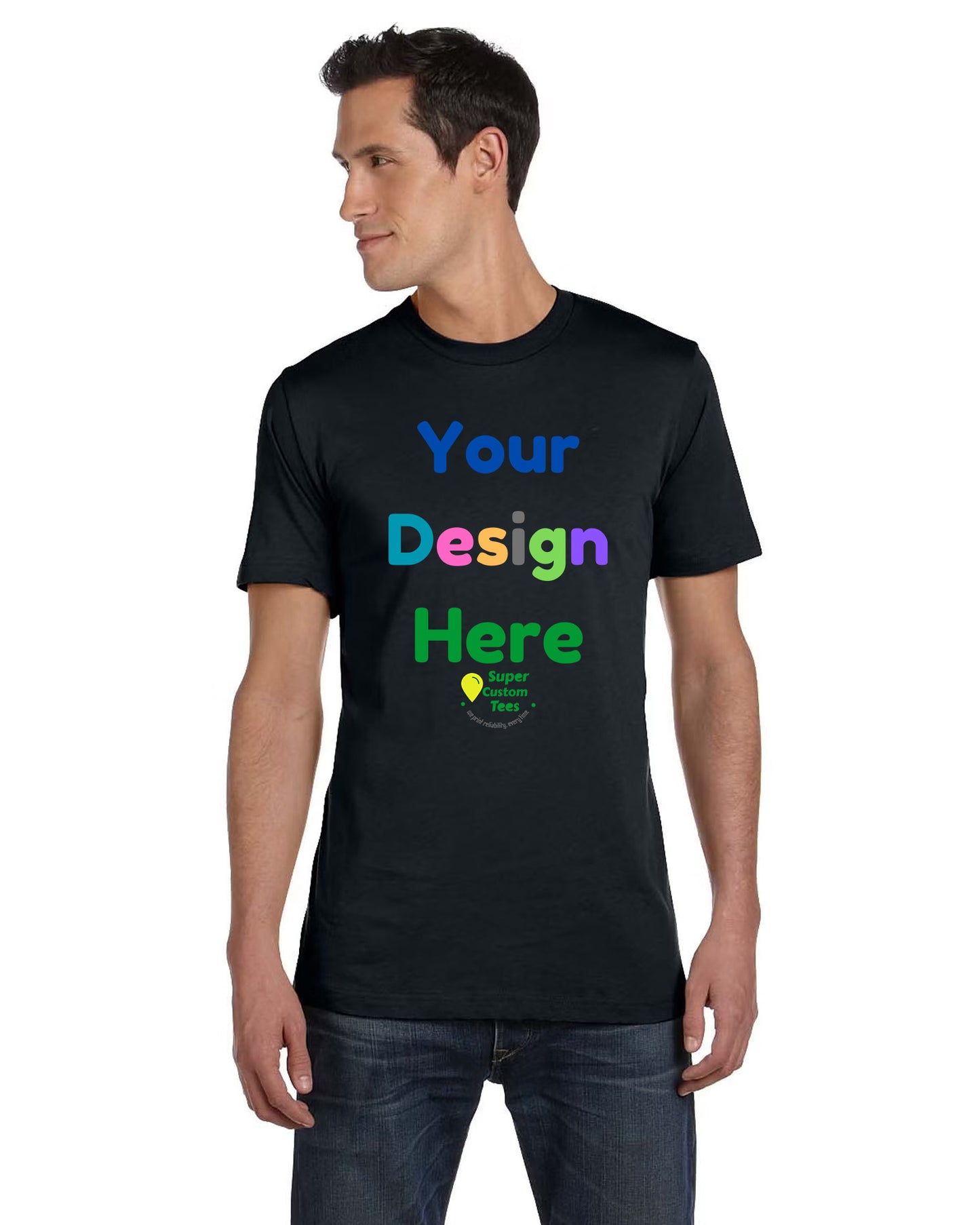BELLA  CANVAS - 3001CVC  Jersey Custom T Shirts