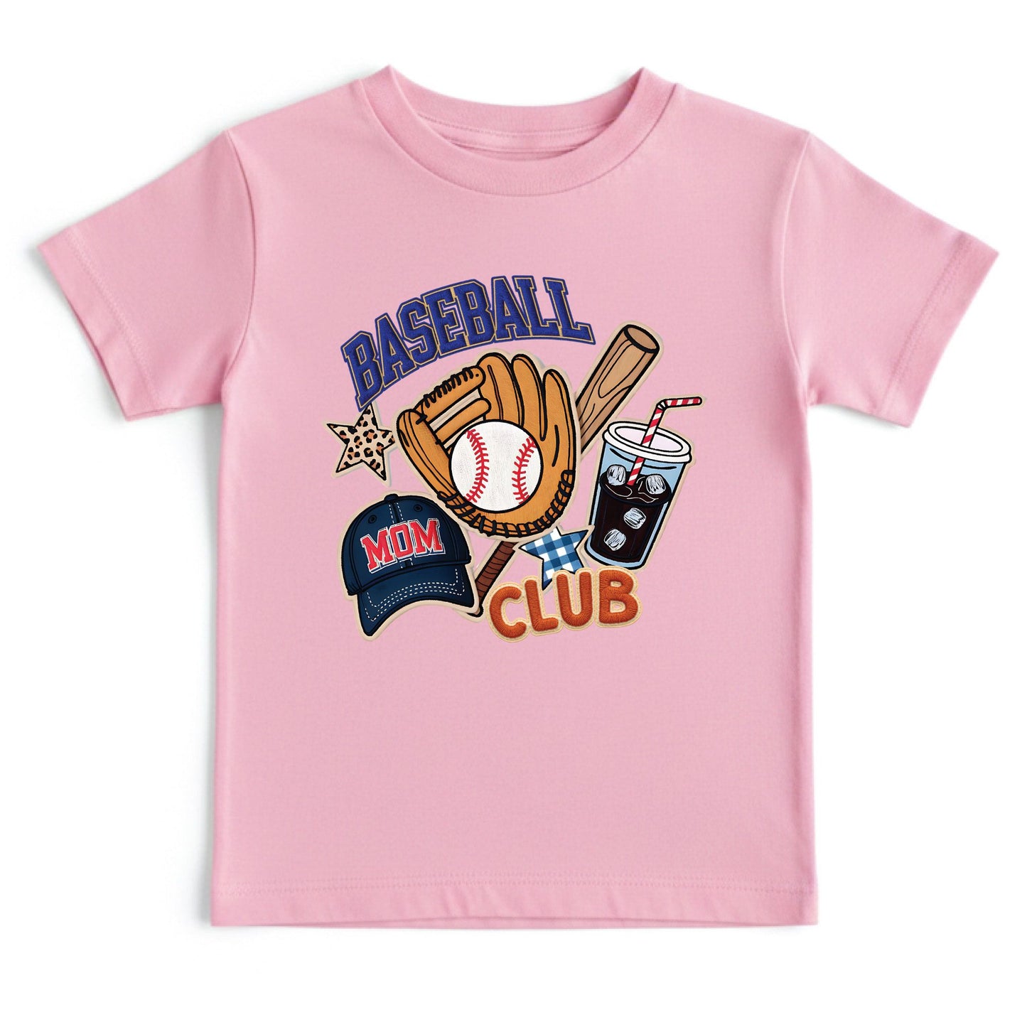 Baseball Club Mom Shirt Leopard Star Sweatshirt