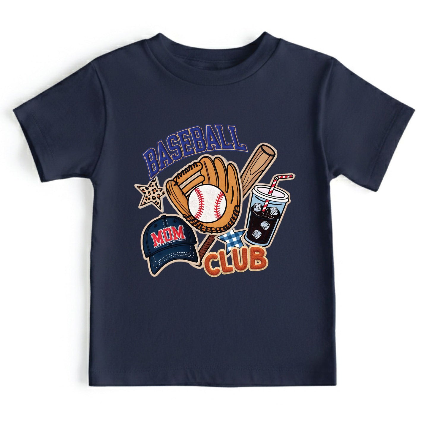 Baseball Club Mom Shirt Leopard Star Sweatshirt