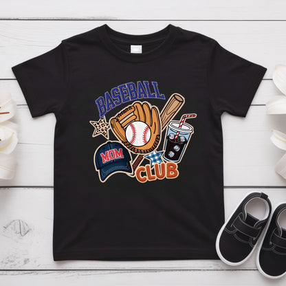 Baseball Club Mom Shirt Leopard Star Sweatshirt