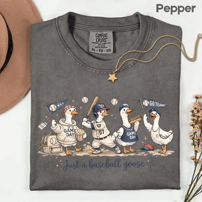 Baseball Goose Comfort Colors T Shirt