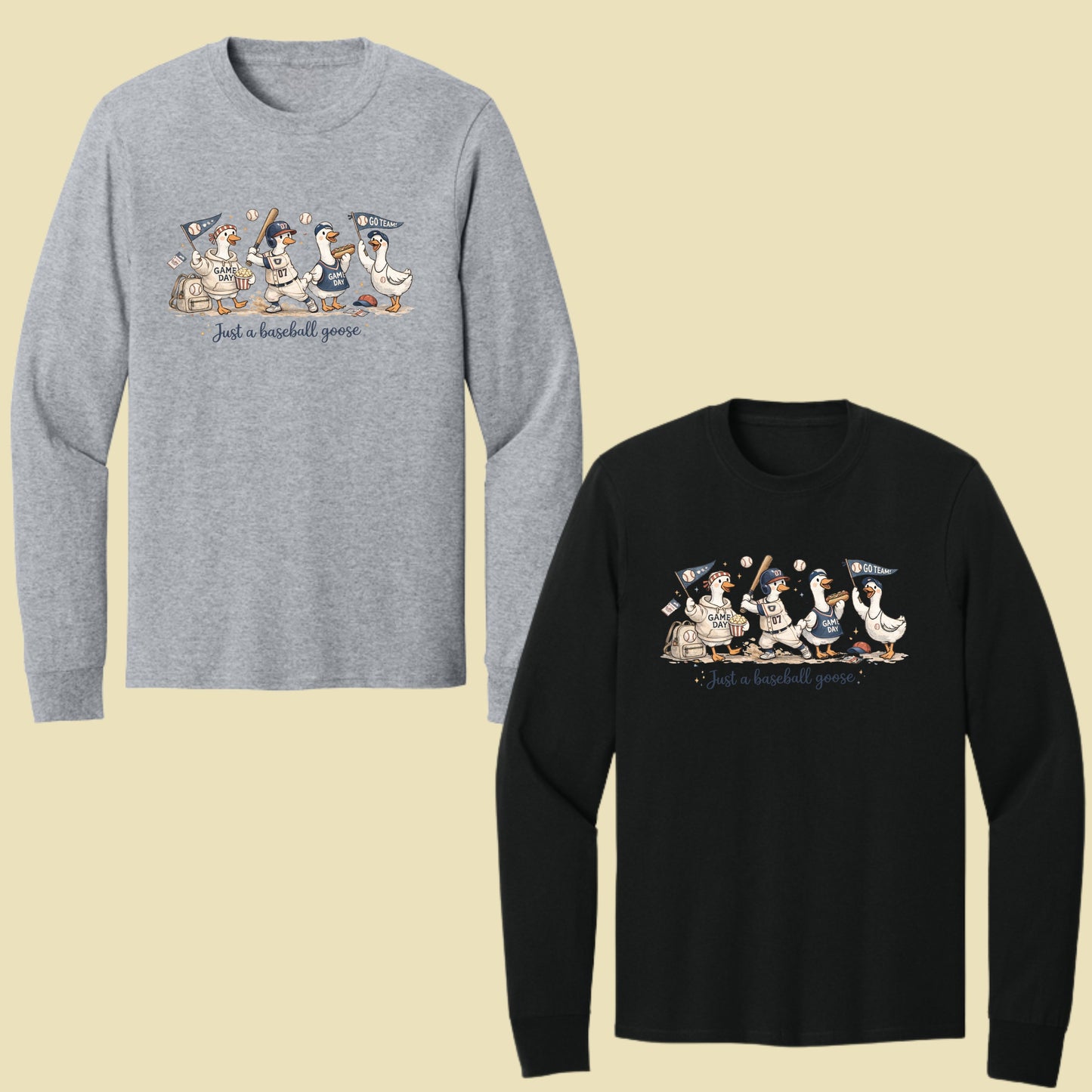 Baseball Goose Comfort Colors T Shirt
