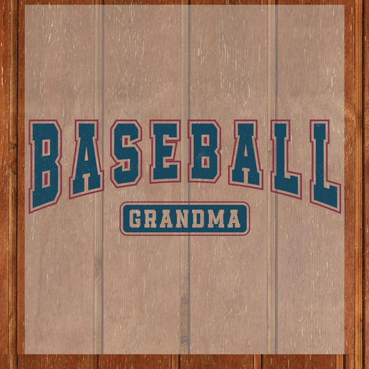 Baseball Grandma DTF Transfer ready to Press Minimalistic Sports Heat Transfer for Shirts Baseball Nana UV Sticker Prints
