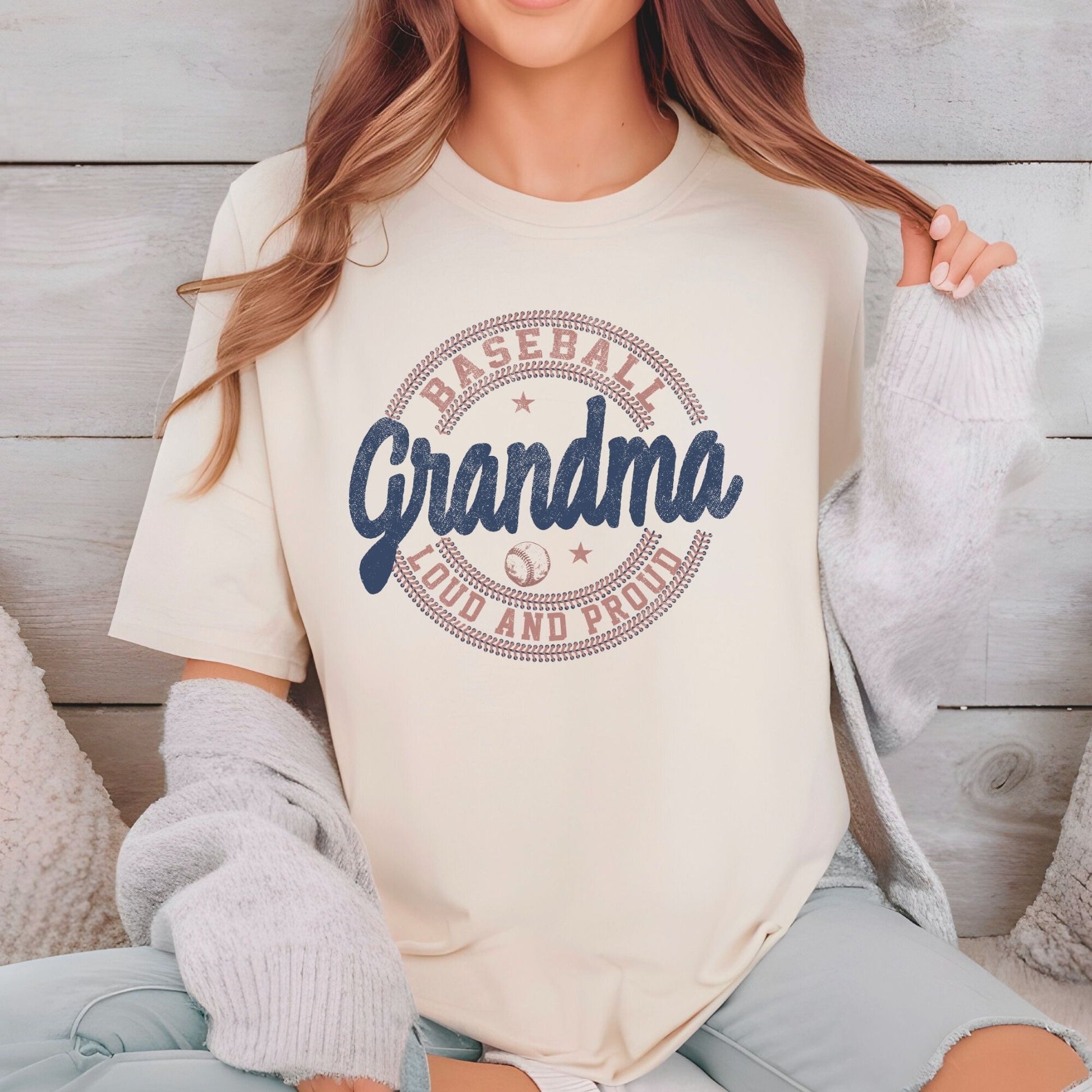 Baseball Grandma DTF Transfer ready to Press Sports Heat Transfer for Shirts Baseball Nana UV Sticker Prints
