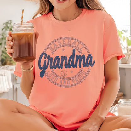 Baseball Grandma DTF Transfer