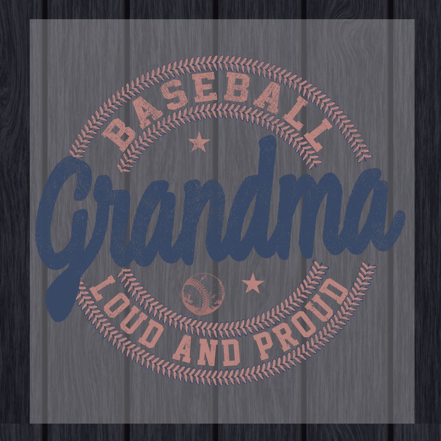 Baseball Grandma DTF Transfer ready to Press Sports Heat Transfer for Shirts Baseball Nana UV Sticker Prints