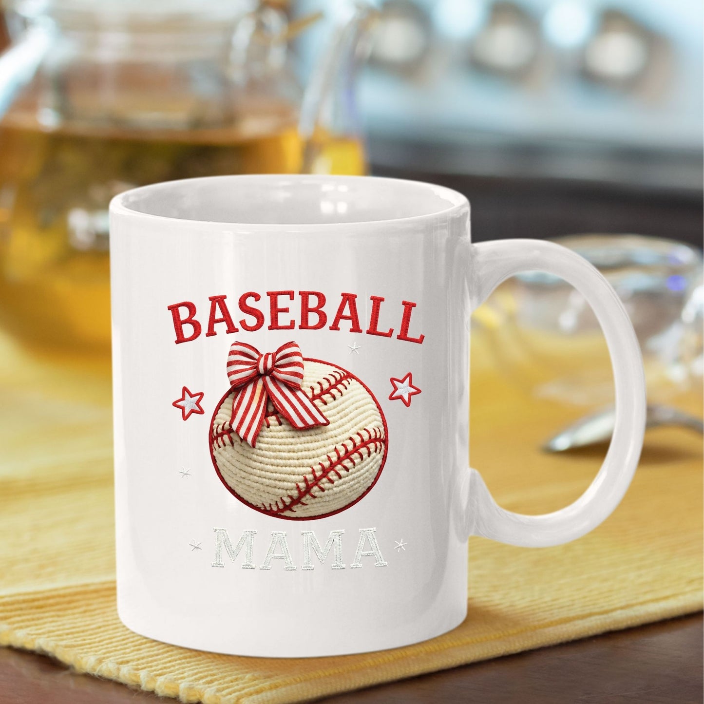 Baseball Mama DTF Transfer ready to Press