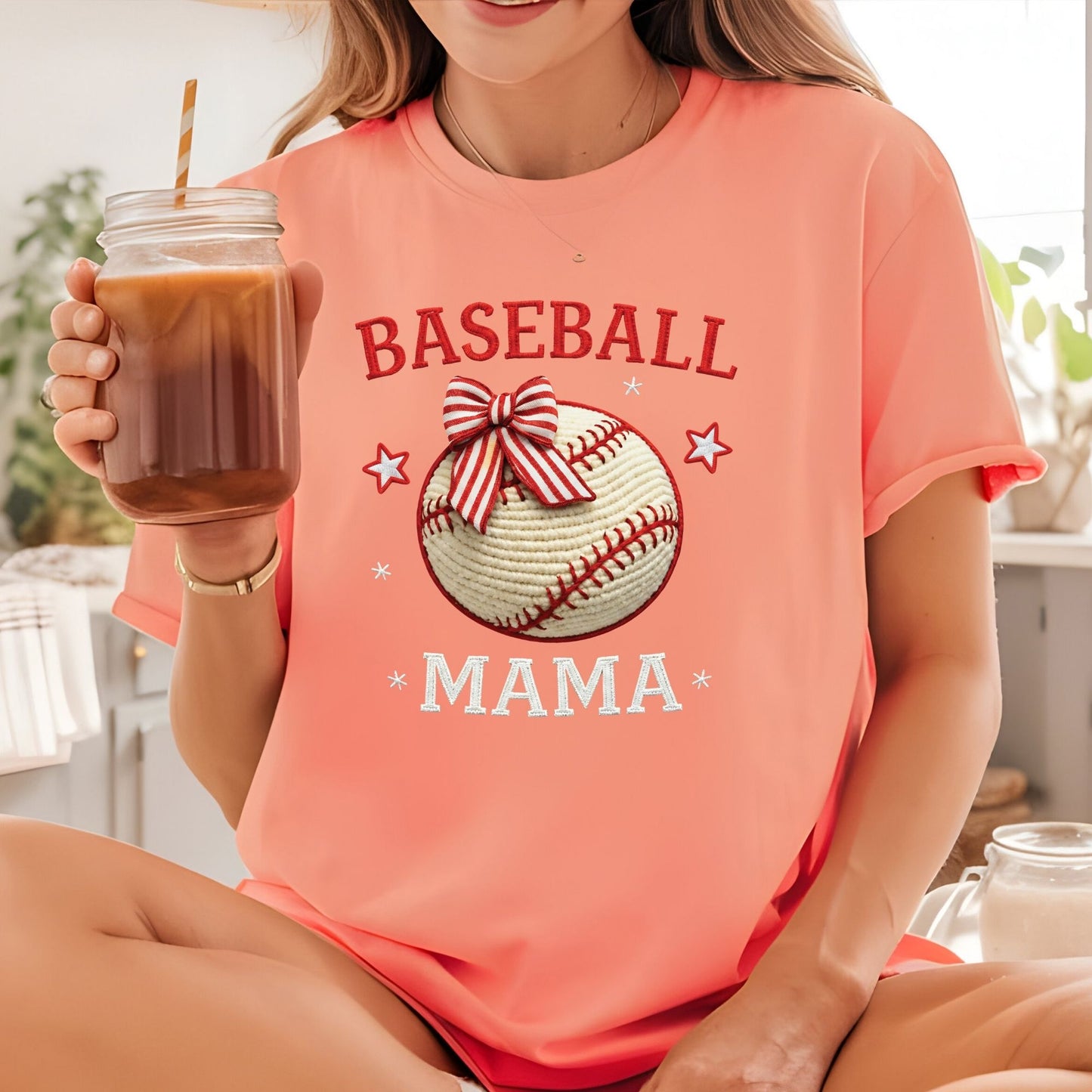 Baseball Mama DTF Transfer ready to Press