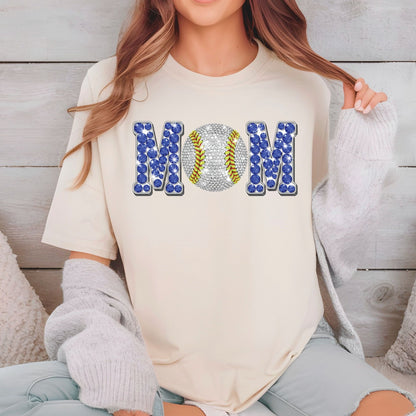 Baseball Mom DTF Transfer ready to Press Sports Mama Heat Transfer for Shirts Baseball Mommy UV Sticker Prints Iron on Transfer