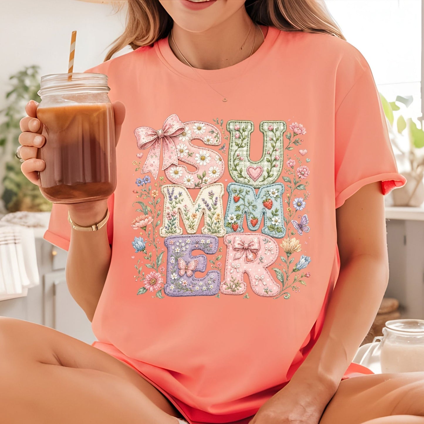 Beach Cruiser Retro Palm Trees DTF Transfer Ready to Press Summer Vacation UV DTF Sticker Ocean Sunset Heat Transfer for Shirts