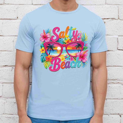 Beach Day Everyday Retro Sunset DTF Transfer Ready to Press Summer Vacation UV DTF Sticker Ocean Wave Heat Transfer for Shirts