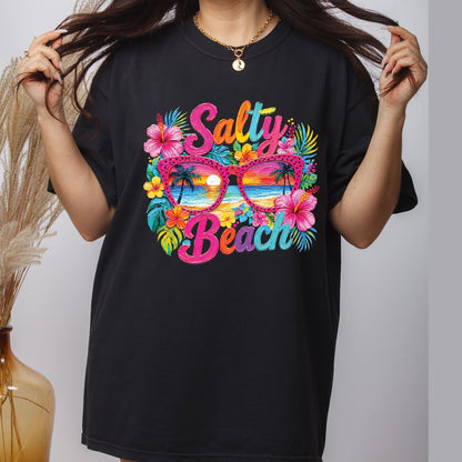 Beach Day Everyday Retro Sunset DTF Transfer Ready to Press Summer Vacation UV DTF Sticker Ocean Wave Heat Transfer for Shirts