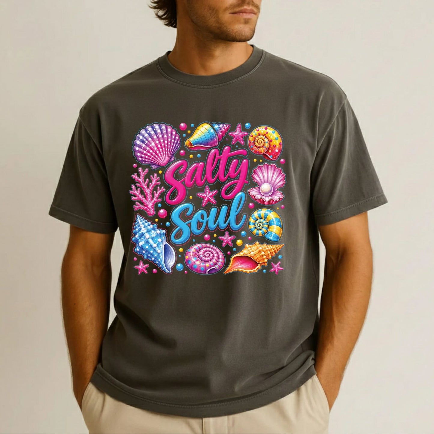 Beach Vibe Flamingo Retro Sunset DTF Transfer Ready to Press Summer Vacation UV DTF Sticker Tropical Palms Heat Transfer for Shirts