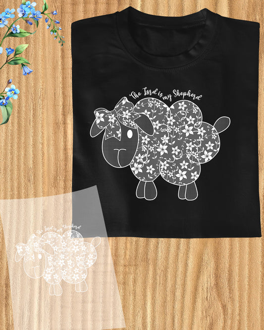 Lamb Jesus Floral Lace Easter DTF Transfer