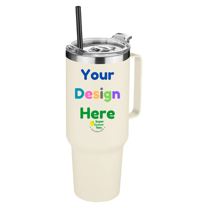 Custom Tumbler Insulated Stainless Steel Tumbler with Handle - 40 oz