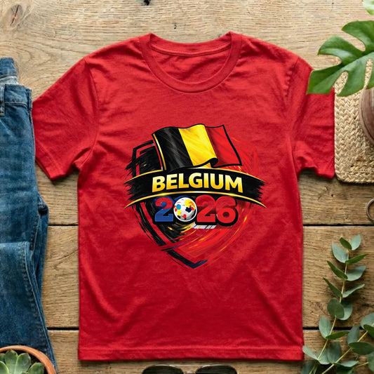 Belgium 2026 World Cup T Shirt Soccer Supporter Tees