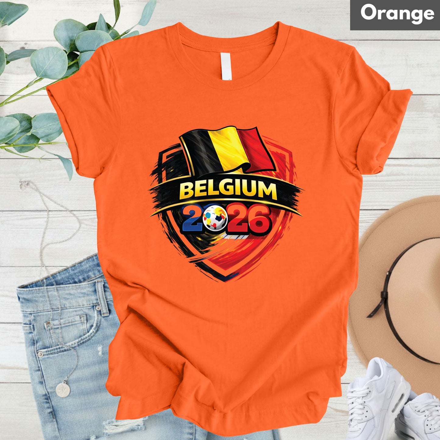 Belgium 2026 World Cup T Shirt Soccer Supporter Tees