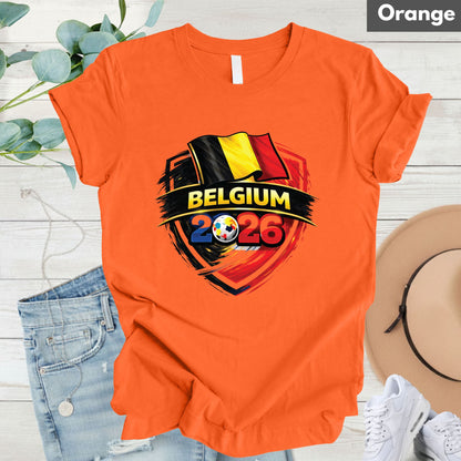 Belgium 2026 World Cup T Shirt Soccer Supporter Tees