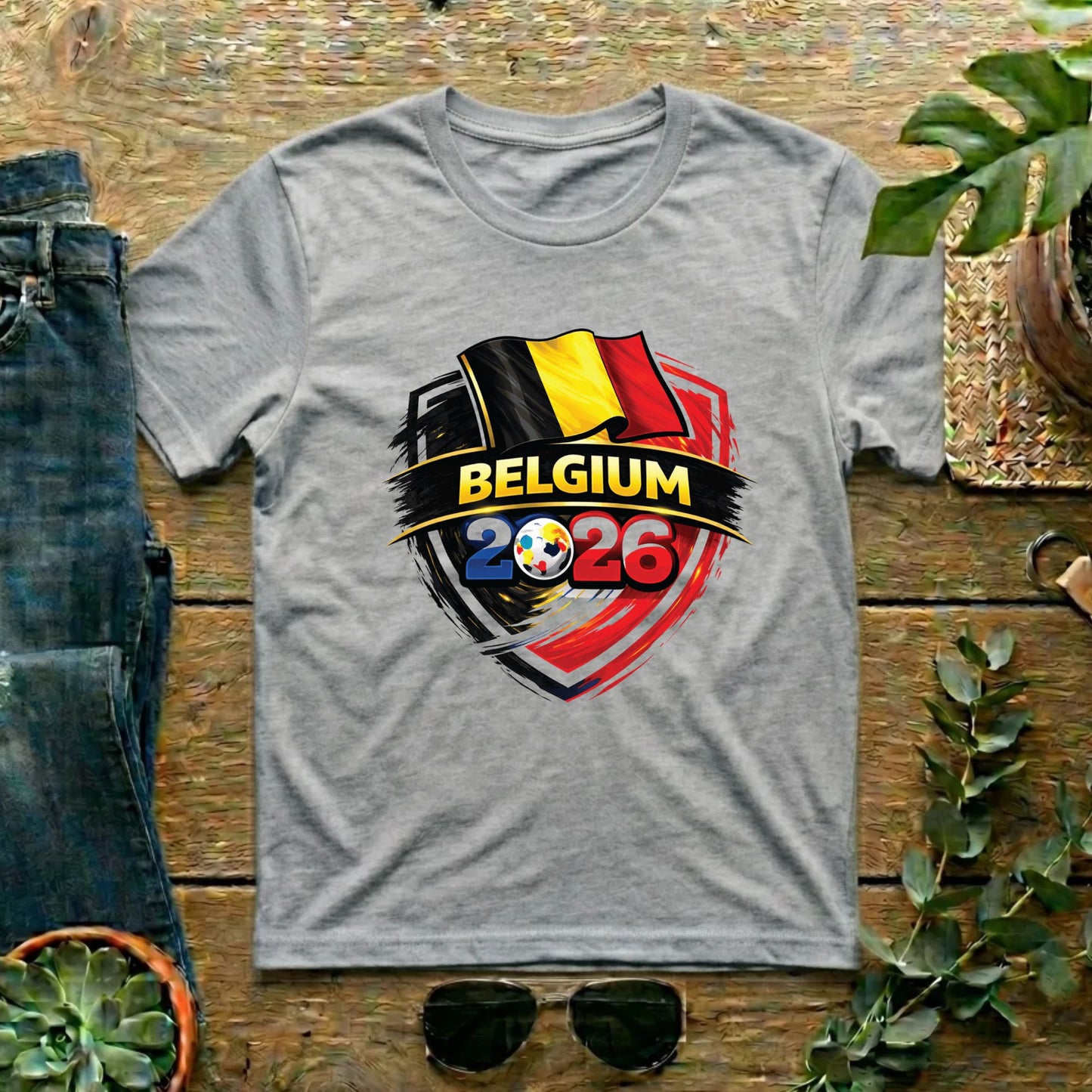 Belgium 2026 World Cup T Shirt Soccer Supporter Tees