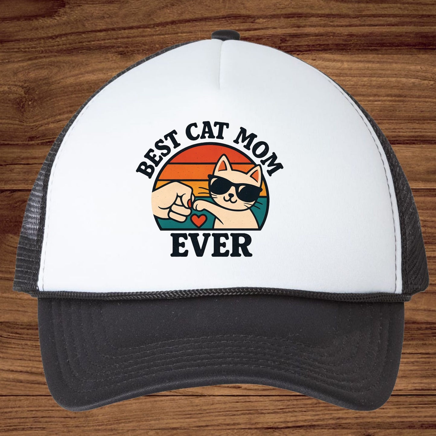 Best Cat Mom Ever DTF Transfer ready to Press