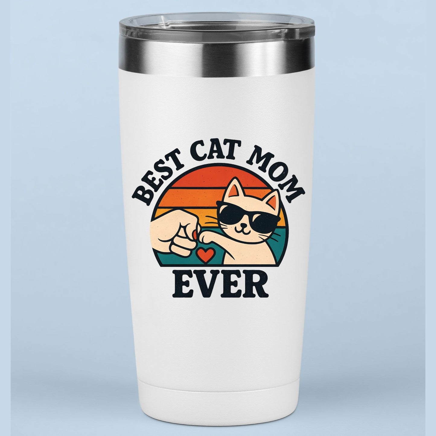 Best Cat Mom Ever DTF Transfer ready to Press