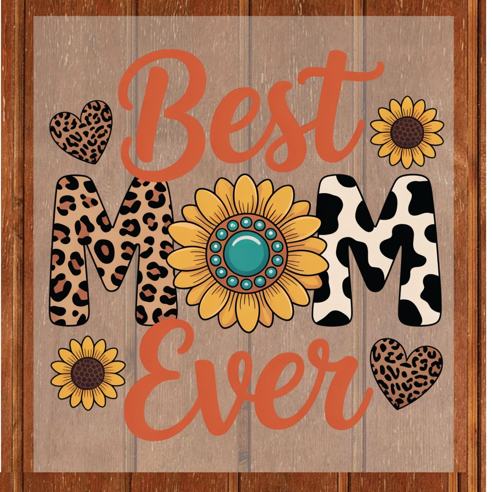 Best Mom Ever DTF Transfer ready to Press Mother’s Day Heat Transfer for Shirts Motherhood UV Sticker Print Mama Iron On Transfer