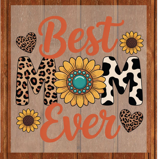 Best Mom Ever DTF Transfer ready to Press Mother’s Day Heat Transfer for Shirts Motherhood UV Sticker Print Mama Iron On Transfer