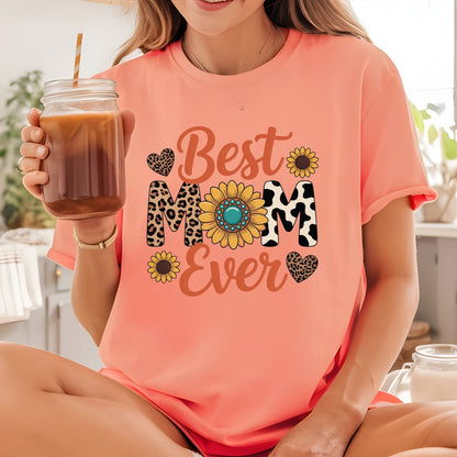 Best Mom Ever DTF Transfer ready to Press Mother’s Day Heat Transfer for Shirts Motherhood UV Sticker Print Mama Iron On Transfer