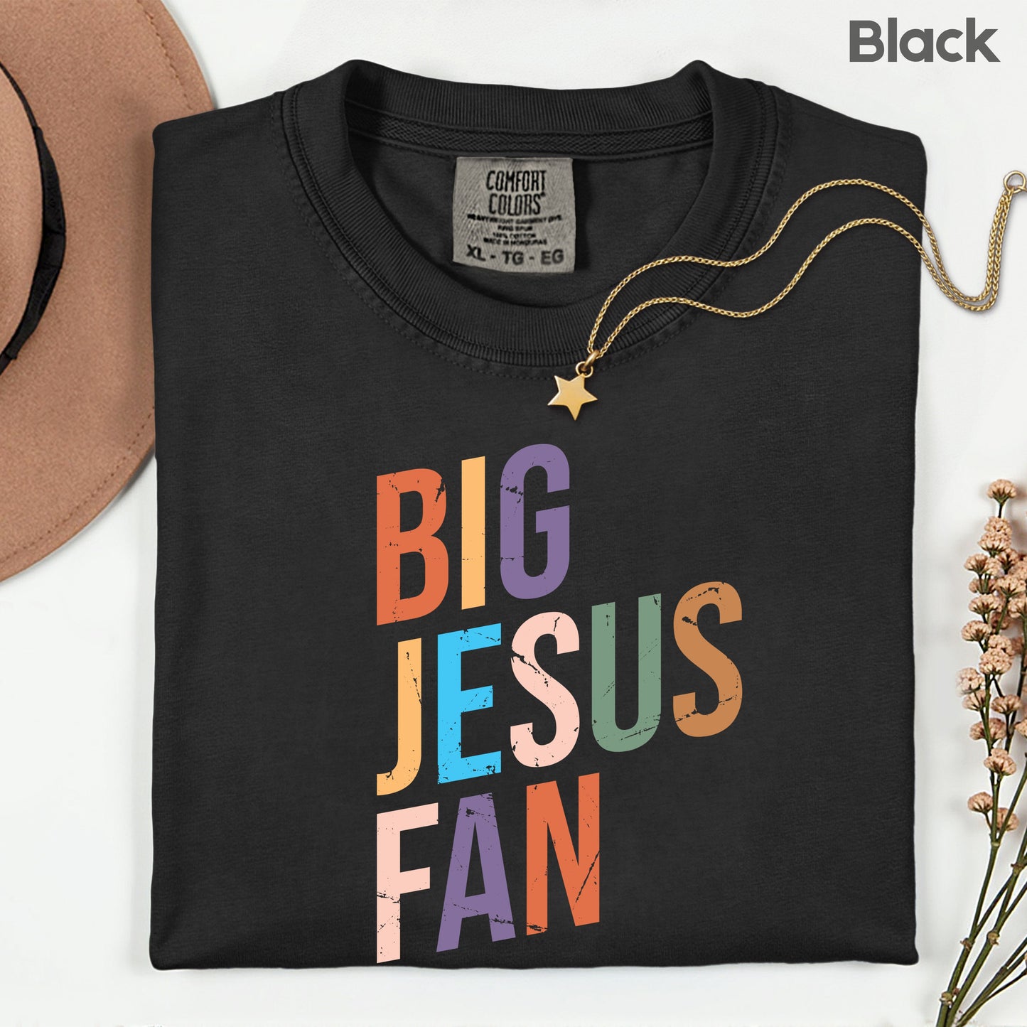 Big Jesus Fan Comfort Colors T Shirt