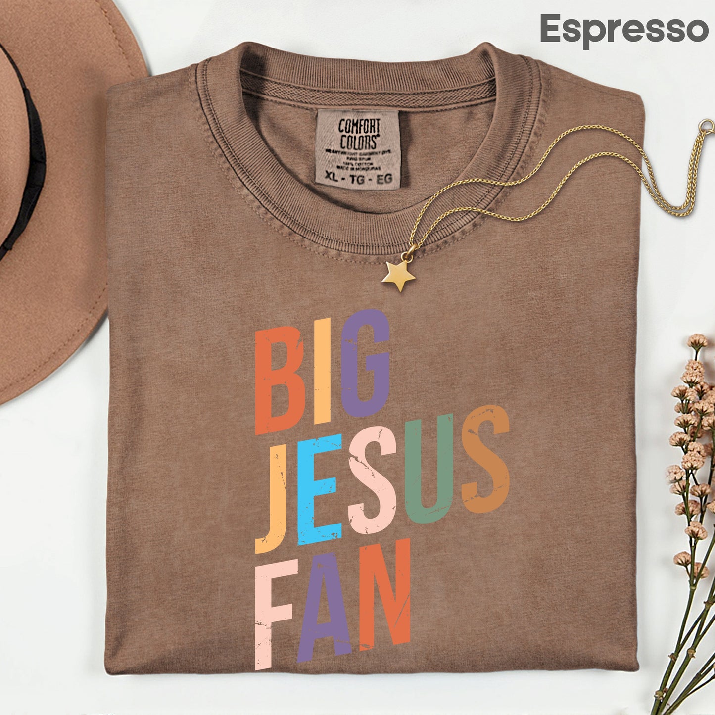 Big Jesus Fan Comfort Colors T Shirt
