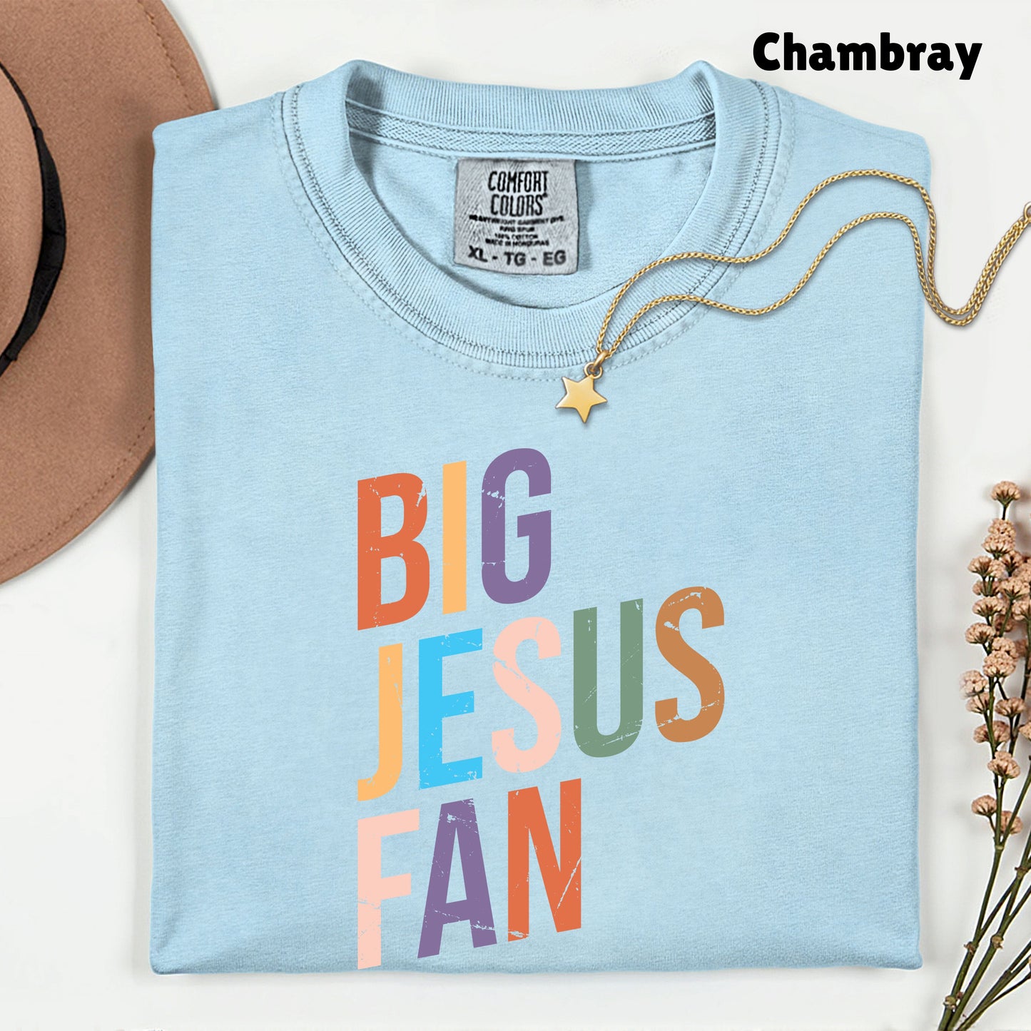 Big Jesus Fan Comfort Colors T Shirt