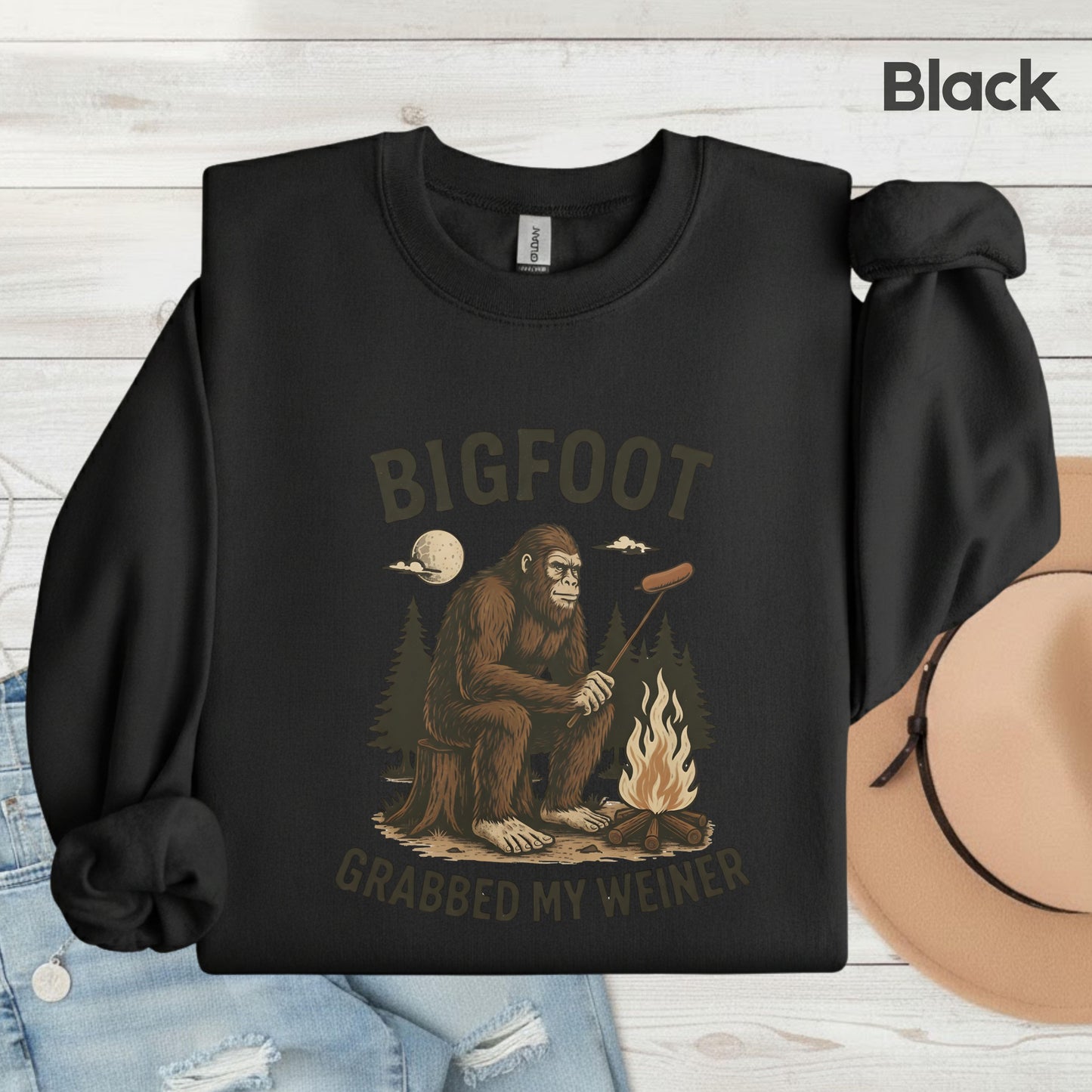 Bigfoot Grabbed My Weiner Comfort Colors T Shirts