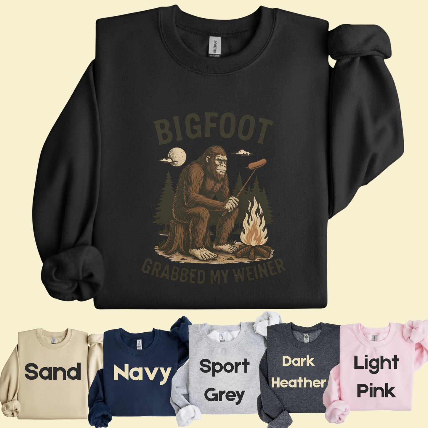 Bigfoot Grabbed My Weiner Comfort Colors T Shirts