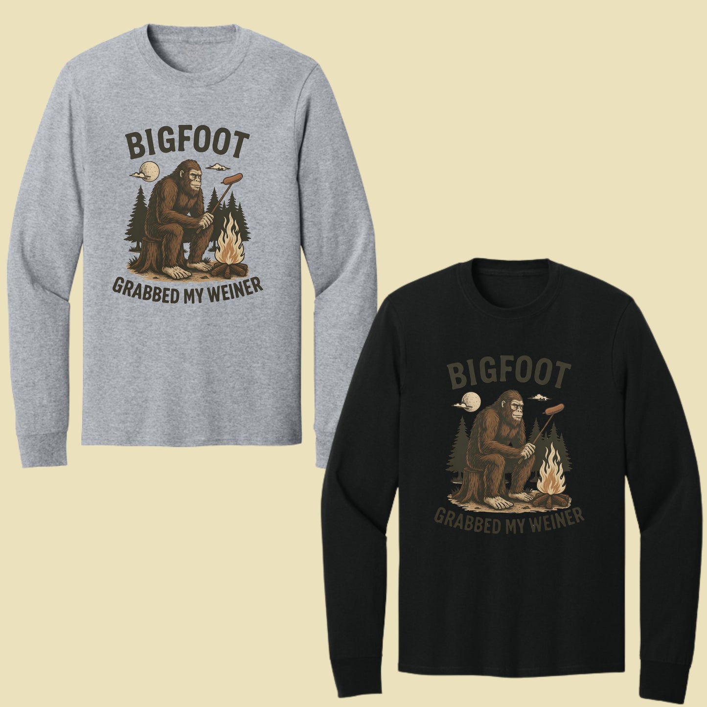 Bigfoot Grabbed My Weiner Comfort Colors T Shirts