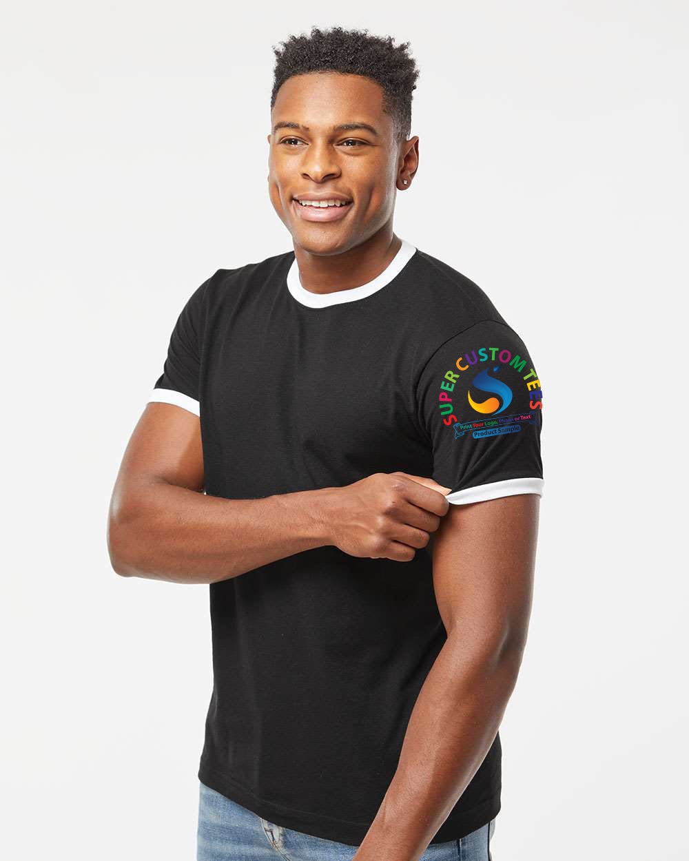 Tultex-Unisex Fine Jersey Ringer T-Shirt - 246