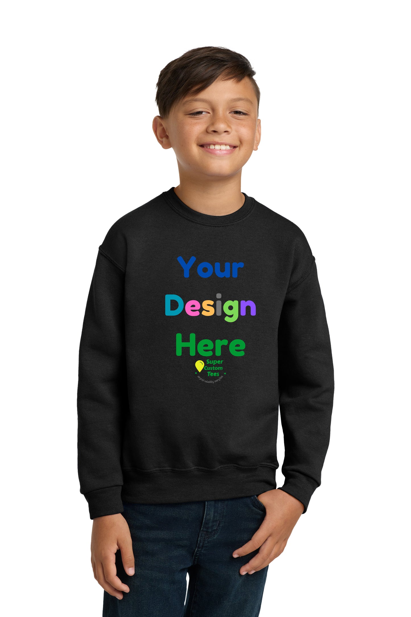 Jerzees 562B - Youth NuBlend Fleece Crew Sweatshirt