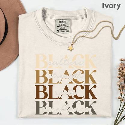 Black Excellence Comfort Colors® T Shirts Culture Strength Roots Tee Black History Month Juneteenth Shirt For Men Women Kids Youth