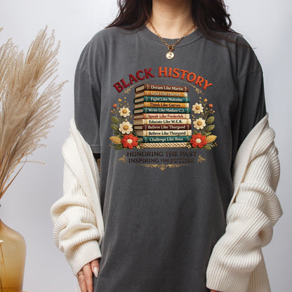Black History Books Quote DTF Transfer Ready To Press