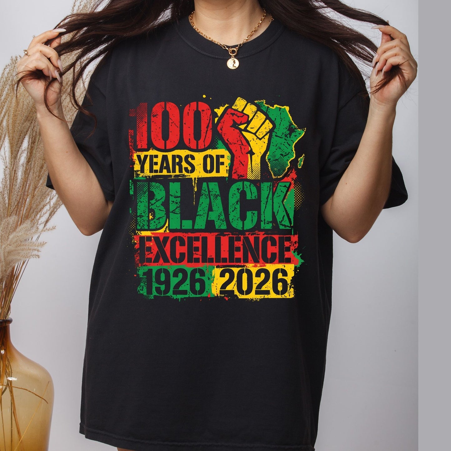 Black History DTF Transfer Ready to Press 100 Years of Black Excellence Heat Transfer For Shirts Unity Equality Justice UV Sticker Prints